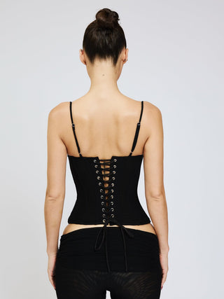 Cherie 90's Corset Mesh - Black