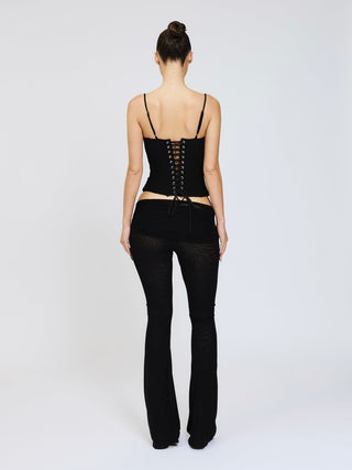 Cherie 90's Corset Mesh - Black