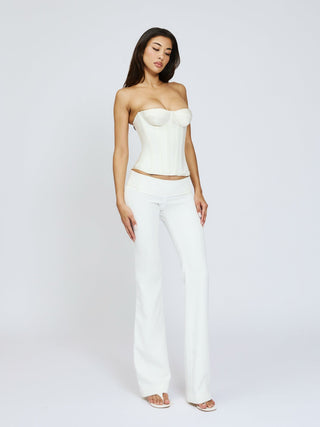 Cherie Amara Corset Top - White