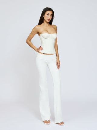 Cherie Amara Corset Top - White