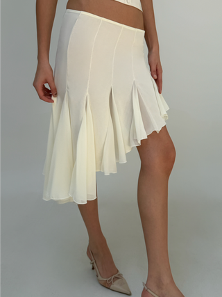 Cherie Amira Midi Skirt - Ivory