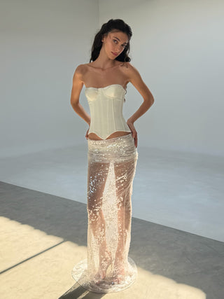 Cherie Ariella Maxi Skirt - White