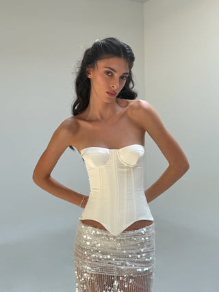 Cherie Ariella Maxi Skirt - White