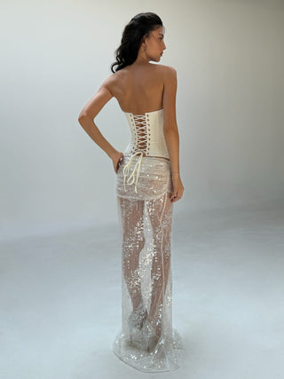 Cherie Ariella Maxi Skirt - White