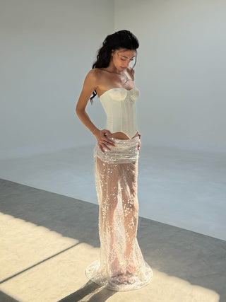Cherie Ariella Maxi Skirt - White