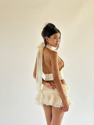Belinda Halter Top Ivory