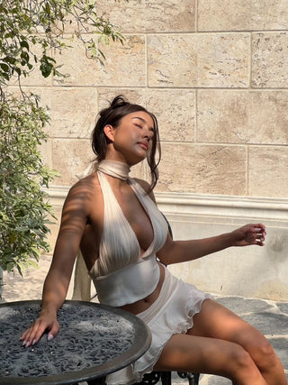 Belinda Halter Top Ivory