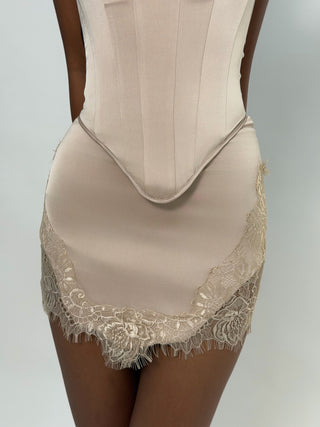 Sample Mini Skirt Nude