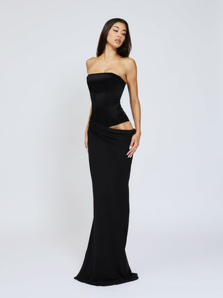 Cherie Clara Maxi Dress - Black
