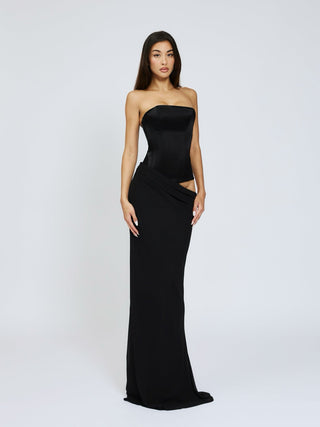 Cherie Clara Maxi Dress - Black