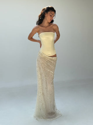 Cherie Clara Maxi Dress Ivory