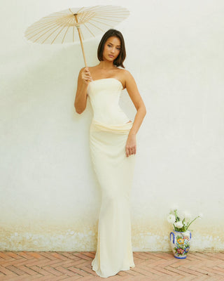 Cherie Clara Maxi Dress - Yellow