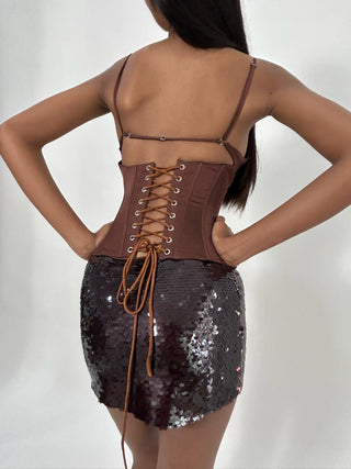 Sample Corset Brown