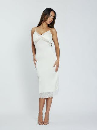 Daphne Midi Dress Ivory
