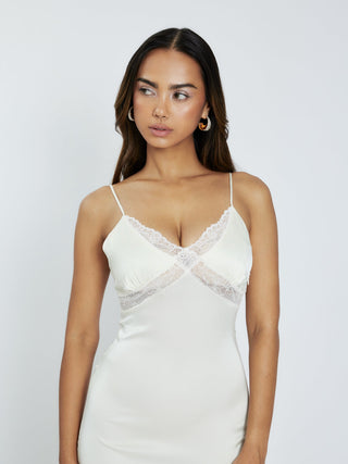 Daphne Midi Dress Ivory