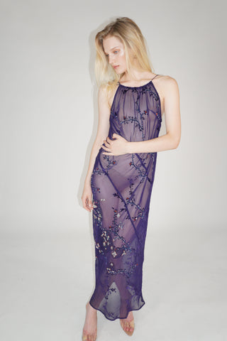 Purple Sequin Maxi Dress - SOLDOUT