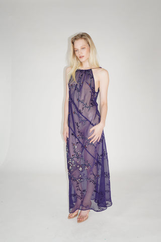 Purple Sequin Maxi Dress - SOLDOUT