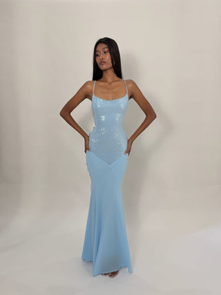 Sample Maxi Dress Blue