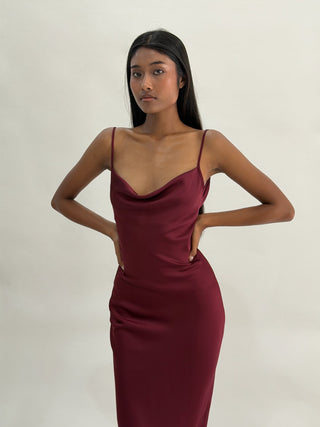 Sample Maxi Dress Burgandy
