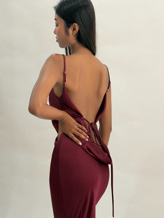 Sample Maxi Dress Burgandy