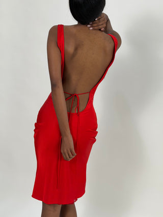 Sample Midi Dress Red