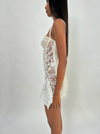 Sample Anastasia Mini Dress White