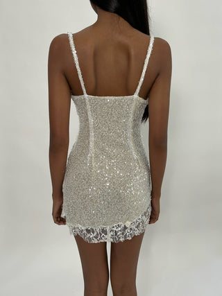 Sample Anastasia Mini Dress White