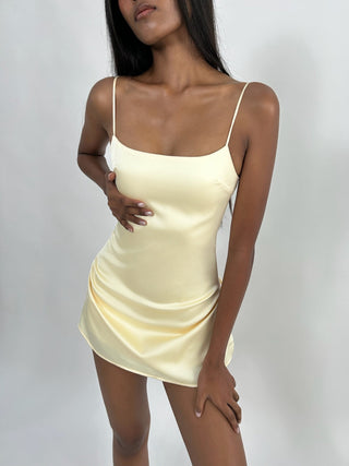 Sample Gabrielle Mini Dress Yellow