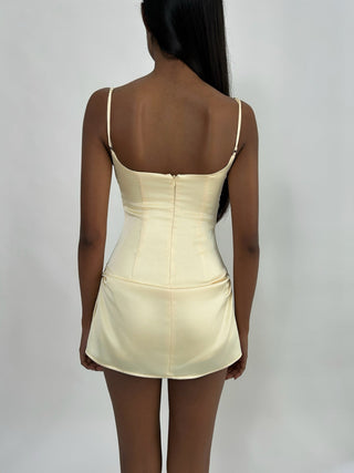 Sample Gabrielle Mini Dress Yellow