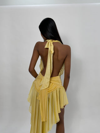 Sample Oriana Mini Dress Yellow