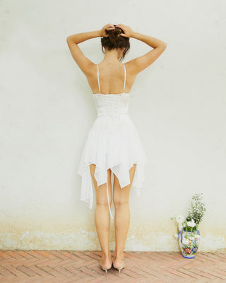Cherie Eve Mini Dress - White
