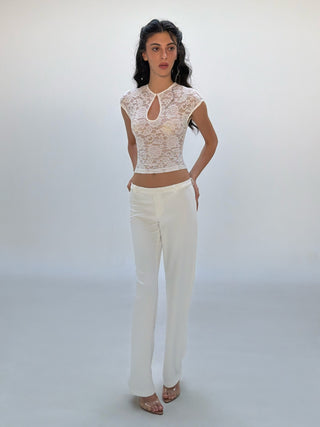 Cherie Faye Pants - White