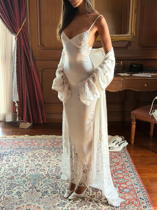 Cherie FS - PREORDER Elodie Bridal Robe - White