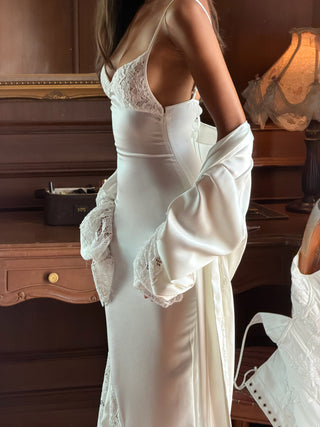Cherie FS - PREORDER Elodie Bridal Robe - White