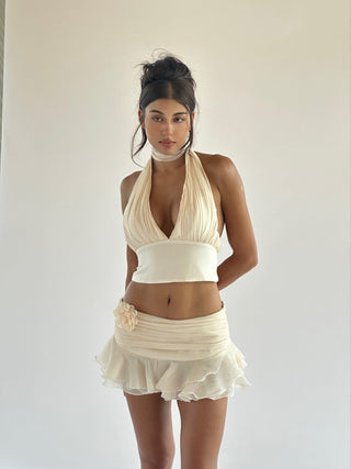 Giselle Mini Skirt Ivory