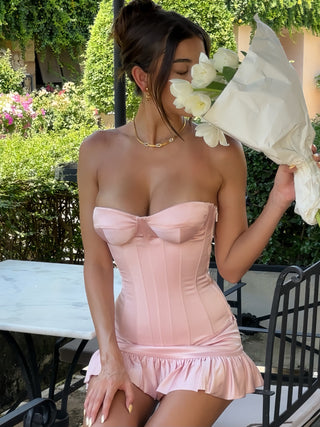 Cherie Iris Mini Skirt - Pink