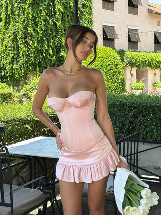 Cherie Iris Mini Skirt - Pink