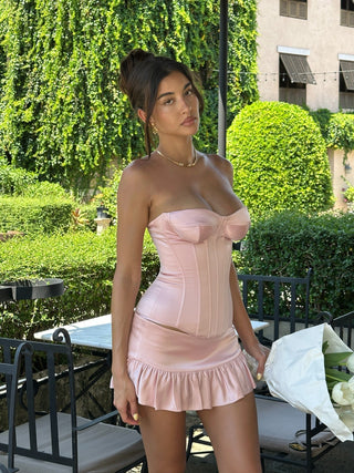 Cherie Iris Mini Skirt - Pink
