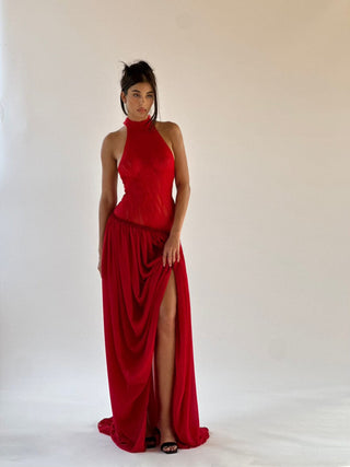 Cherie Joelle Maxi Dress - Red
