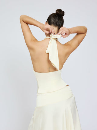 Lisa Button Up Top Ivory
