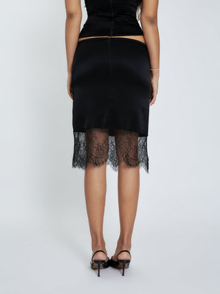 Cherie Marina Midi Skirt - Black