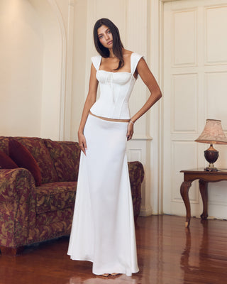 Cherie Rosalind Maxi Skirt - White