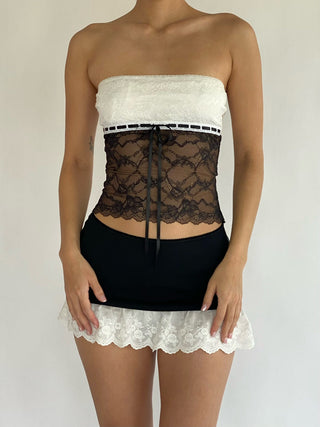 Sample Alva Top - White/Black