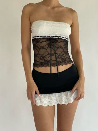 Sample Alva Top - White/Black