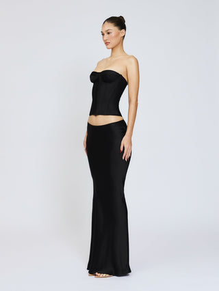Cherie Savannah Skirt Dubai Silk - Black