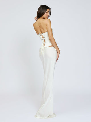 Cherie Savannah Skirt Dubai Silk - White