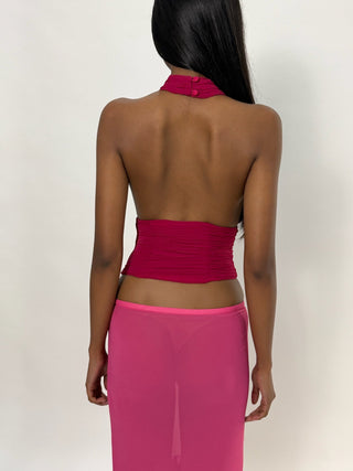 Sample Candice Draped Halter top