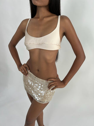 Sample Belle Mini Skirt White