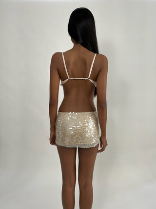 Sample Belle Mini Skirt White