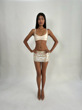 Sample Belle Mini Skirt White